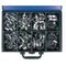 Pack 135 abrazaderas serie ligera B9, material W2, en maletín